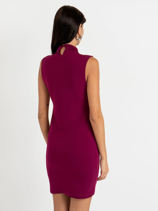 Sleeveless Turtleneck Dress