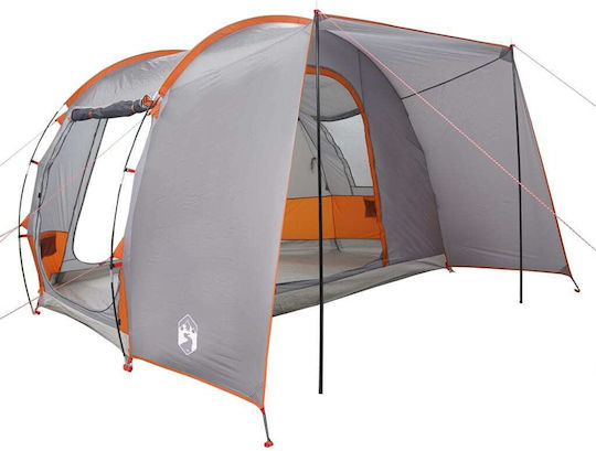 vidaXL Camping Tent Car Gray for 2 People 371x330x211cm