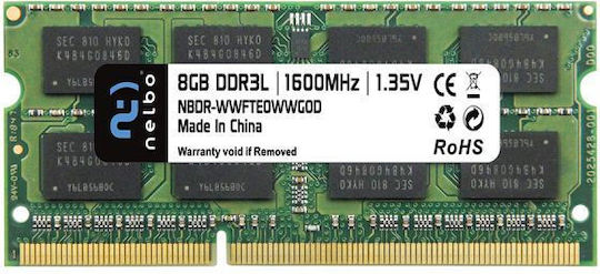 Nelbo DDR3L Memory Module 1x4GB Speed 1600 for Laptop