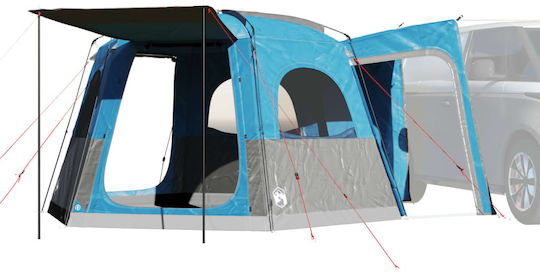 vidaXL Camping Tent Blue for 4 People 410x357x222cm