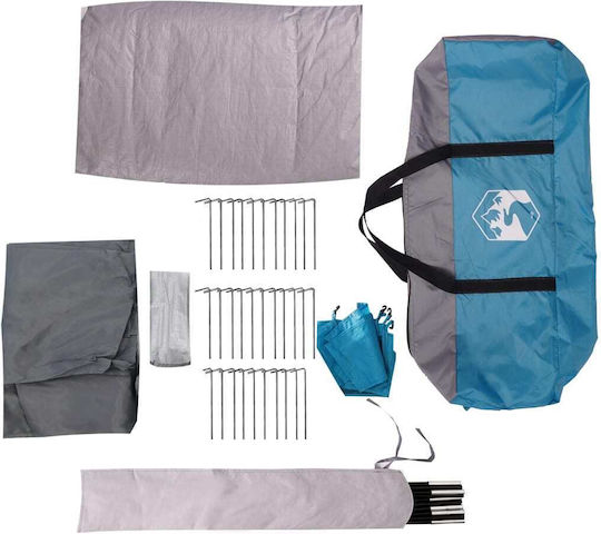 vidaXL Campingzelt Auto Blau Für 2 Personen 371x330x211cm