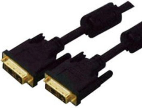DM Pro Cable DVI-D male - DVI-D male 10m Μαύρο (DM3006-00-10)