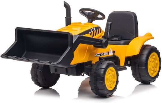 Kids 12V Electric Ride On Tractor with Trailer Yellow