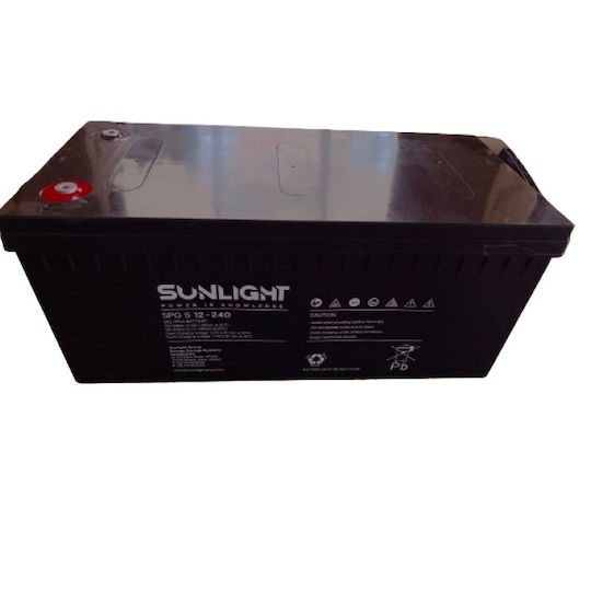 SunLight Μπαταρία Φωτοβολταϊκών GEL Κλειστού Τύπου 12V 240Ah (SPG12-240S)