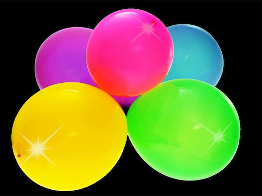 Σετ 5 Μπαλόνια Γενεθλίων Πολύχρωμα Colorful με Led 30εκ.