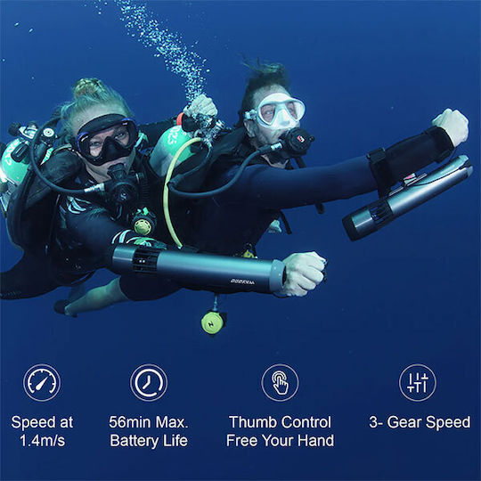 Waydoo Subnado FullPack by DJI Underwater Seascooter with Maximum Speed 5km/h Battery Autonomy 56min and Weight 1.4kg