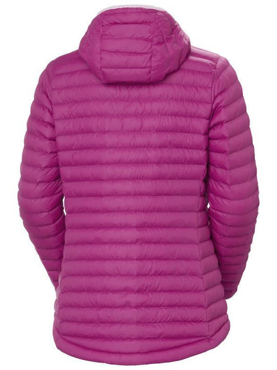 Helly Hansen Sirdal Women's Short Lifestyle Jacket for Winter with Hood Fuchsia