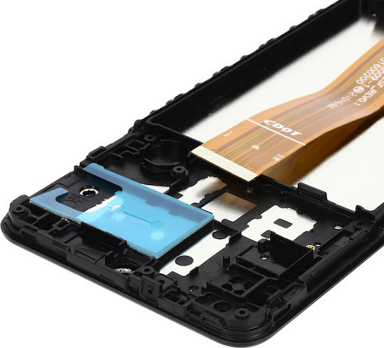 Avizar Complete Block Samsung A12 Lcd Screen Compatible Chassis Black