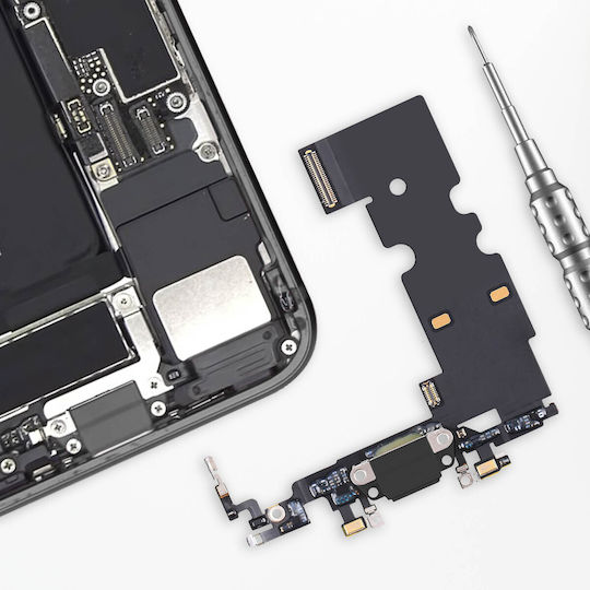Conector de Încărcare Lightning Relife pentru iPhone SE 2022 Microfon Negru