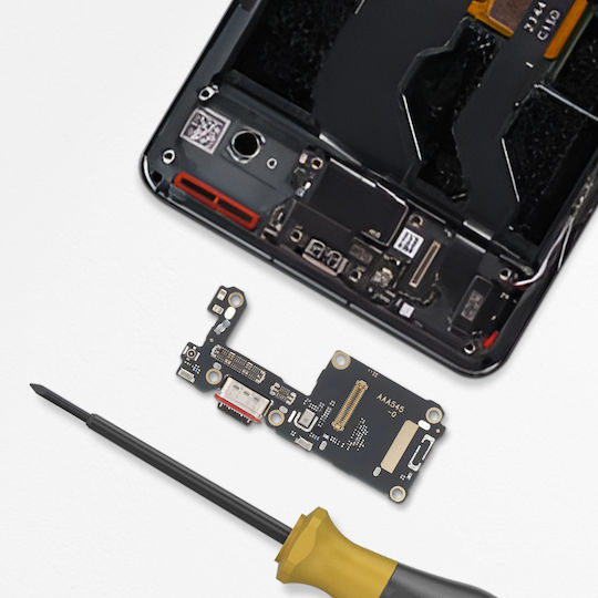 Clappio Charger Connector OnePlus 12 5G USB C Plus Micro Port Black