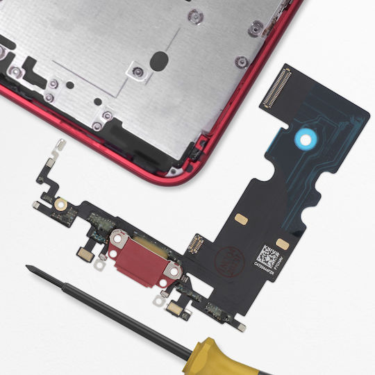 Clappio Charger Connector Iphone Se 2020 Lightning Red