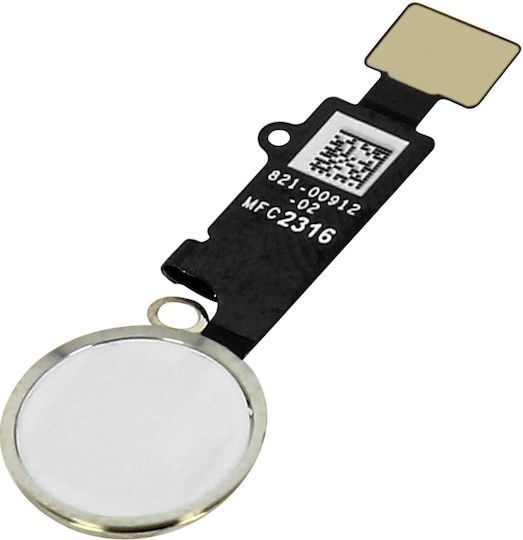 White Home Button + Flex Cable Replacement Part Apple Iphone 7