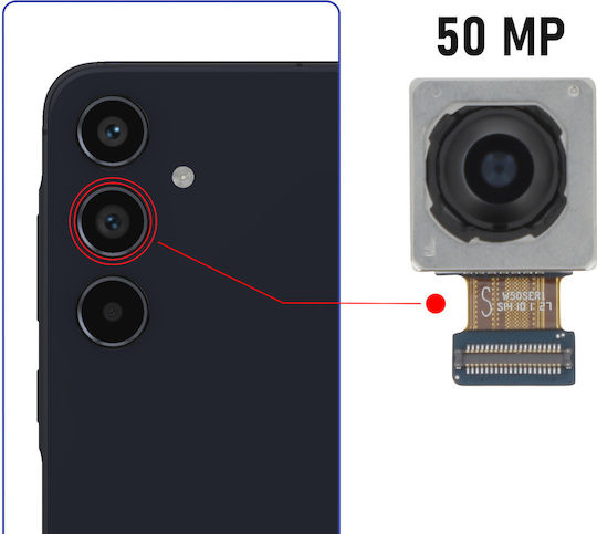 Samsung Camera Modul Galaxy A55 50mp Main Sensor Black