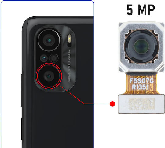 Modul Cameră Clappio Xiaomi Mi 11i 5mp Lentilă Macro Negru