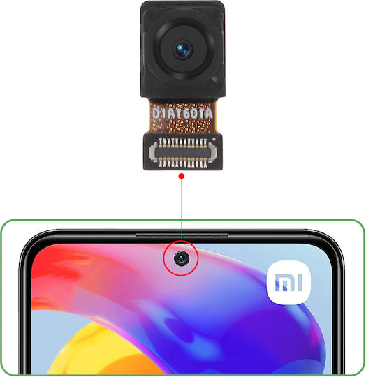 Clappio Front Camera Redmi Note 11 Pro 5g Replacement Black