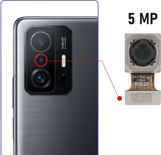 Clappio Camera Modul 11t/11t Pro 5mp Macro Lens Black