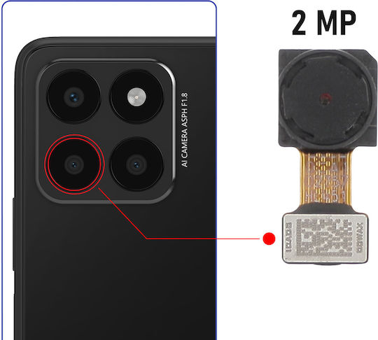 Modul Cameră Clappio Honor 70 Lite Honor X6 2mp Lentilă Macro Negru
