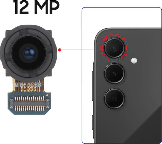 Modul Cameră Relife Samsung Galaxy S23 Fe 12mp Senzor Principal Negru
