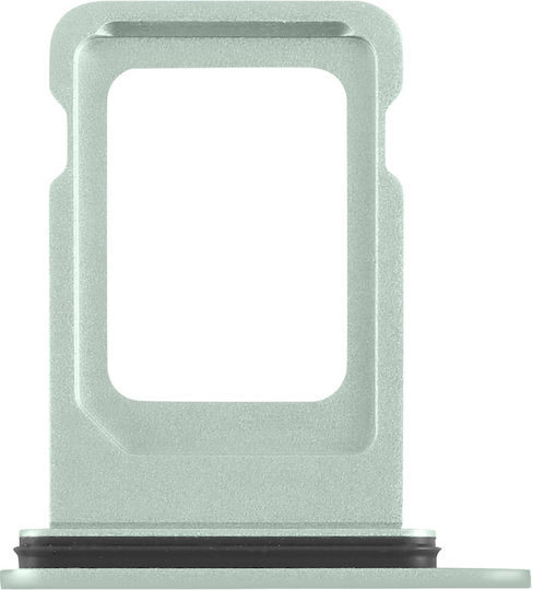 Поставка за SIM карта Clappio за iPhone 15 15 Plus Nano SIM светло зелена