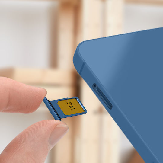 Сменяема тава за SIM карта за Apple iPhone 13 Mini, тъмносиня