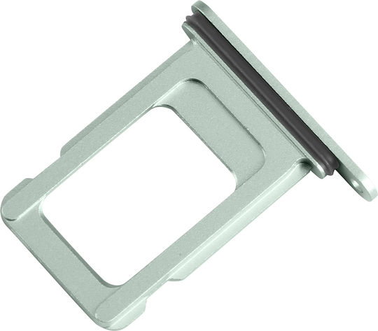 Поставка за SIM карта Clappio за iPhone 15 15 Plus Nano SIM светло зелена