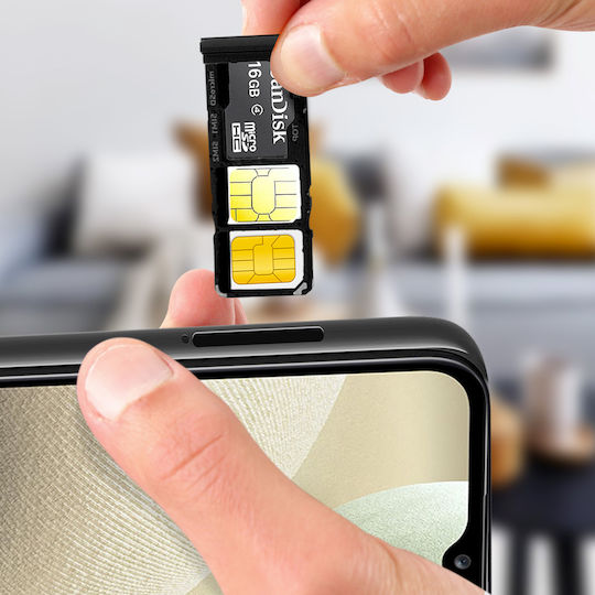 Replacement Galaxy A12 Sim Card Drawer 2x Nano Sim Micro Sd Black