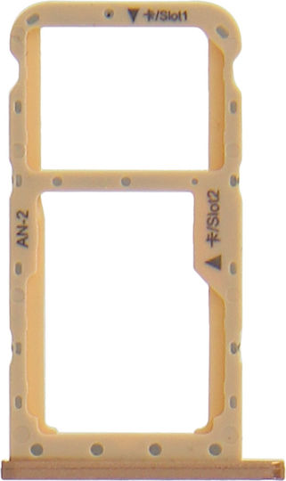 Nano-SIM and Micro-SD Tray Replacement Part for Huawei P20 Lite – Gold
