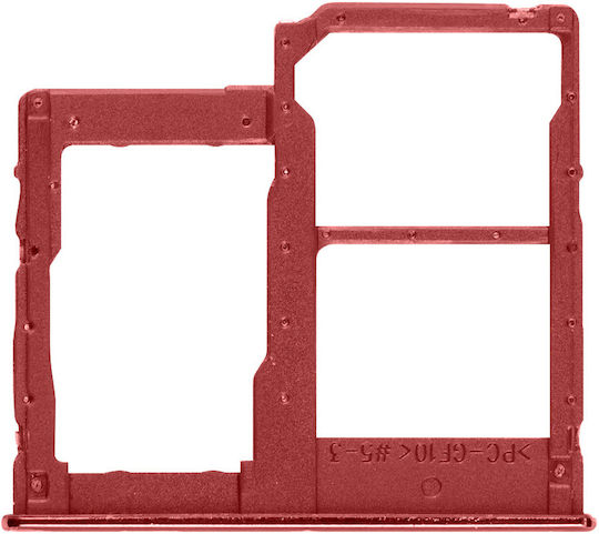 Replacement Sim Card Tray Galaxy A41 Red