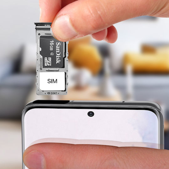 SIM-Kartenfach Samsung Galaxy S20 Plus Ersatz Nano-SIM-Steckplatz Schwarz