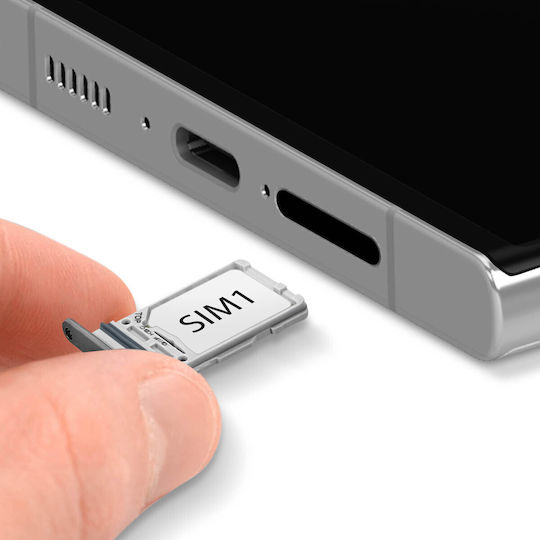 Tavă de înlocuire pentru cartelă SIM Samsung Galaxy S23 Ultra Gri