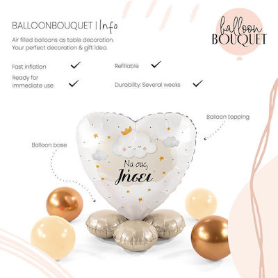 Ballon Herz Gold