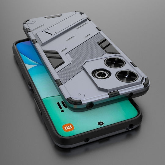 Punk Armor Back Cover Σιλικόνης Γκρι (Redmi 13 / Poco M6 4G)