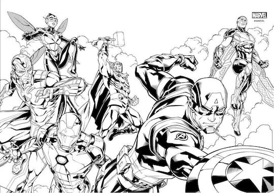 Diakakis Drawing Pad All Heroes 1pcs