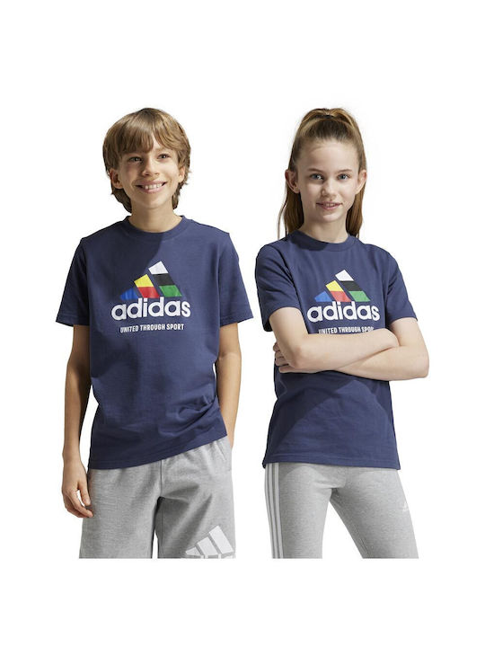 Adidas Kids T-shirt Blue X Tiro Nations Pack Graphic