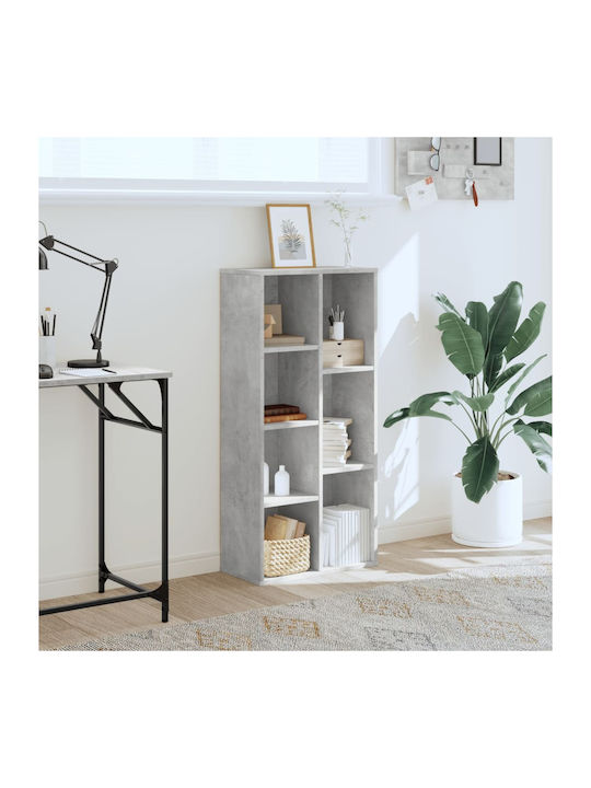 Bookcase Grey 50x25x105cm