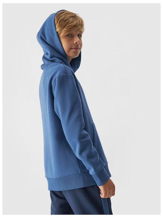 4F Kids Sweatshirt with Hood Blue