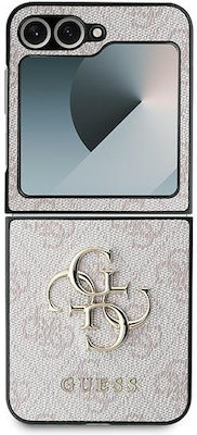 Guess Leather 4g Metal Logo Book Pink (Galaxy Z Flip6)