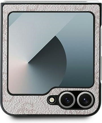 Guess Metal Logo Book Δερματίνης Ροζ (Galaxy Z Flip6 / Z Flip7 FE)
