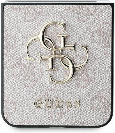 Guess Metal Logo Book Δερματίνης Ροζ (Galaxy Z Flip6 / Z Flip7 FE)