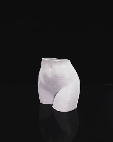 Dekorative Kunststoffvase Female Body Vase Female Graue F3xY13cm