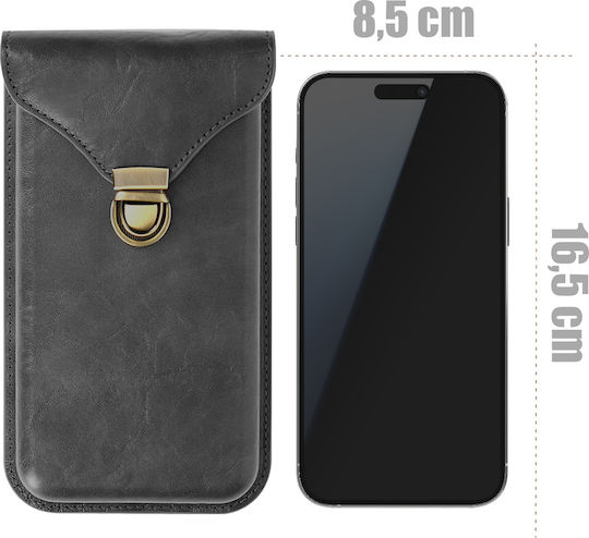 Husă Verticală Avizar pentru Smartphone-uri de până la 6.7'' Negru