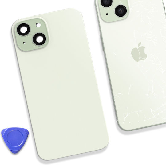 Clappio Akkudeckel iPhone 15 Plus Magsafe Blassgrün