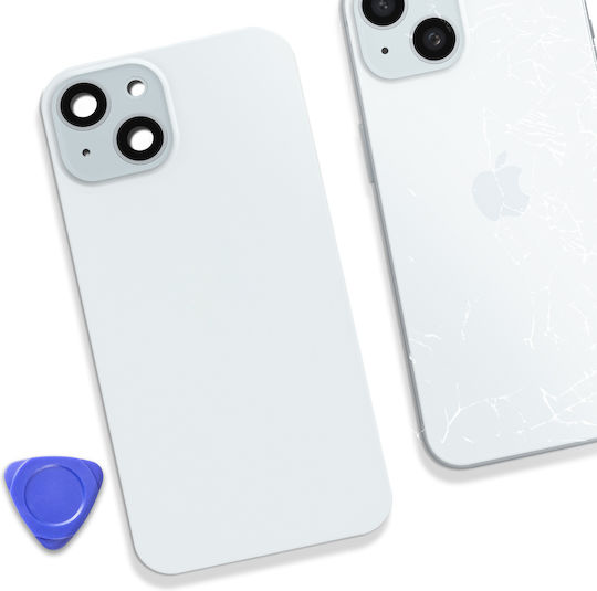 Clappio Akkudeckel Apple iPhone 15 Magsafe Hellblau