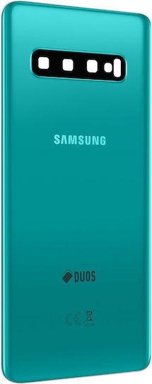 Clappio Battery Cover Galaxy S10 Compatible Spare Part Green