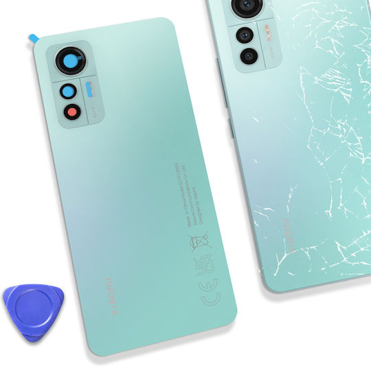Clappio Akkudeckel Xiaomi 12 Lite Identisch Zum Original Blassgrün