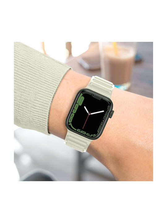 Apple Watch 41mm 40mm 38mm Wearable Strap Silicone Adjustable Beige