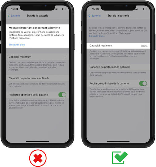 Akku ohne BMS iPhone 11 Kapazität 3110mAh