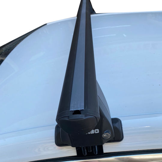 Menabo für Opel Grandland X 2017+ (mit Dachträgerfüßen) Schwarze