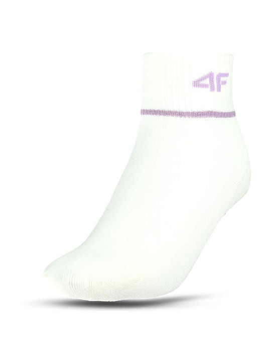 4F Kids' Socks White 3 Pairs