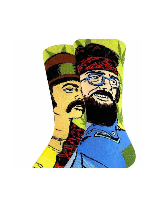 Good Luck Sock Men's Socks Cheech & Chong Portraits Gls-4275